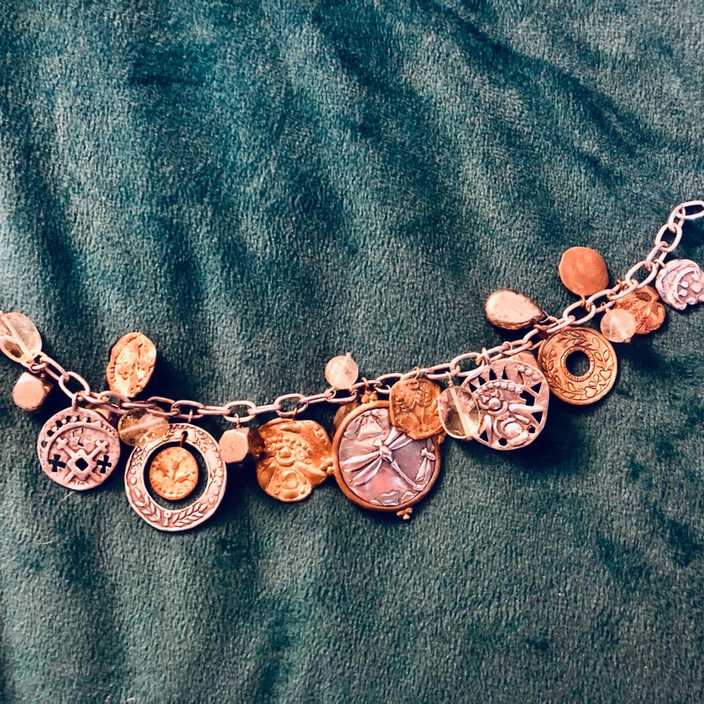 Silpada Sterling Silver Dragonfly Charm Bracelet